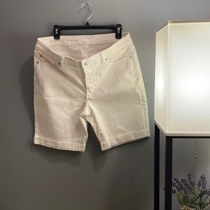 Talbots white denim shorts